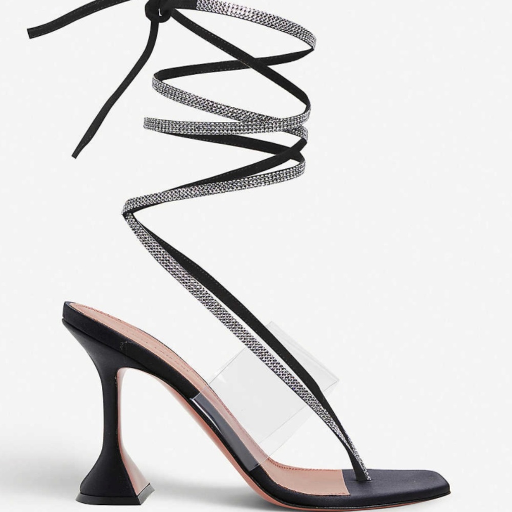 *BRAND NEW* Amina Muaddi Zula Leather Sandals